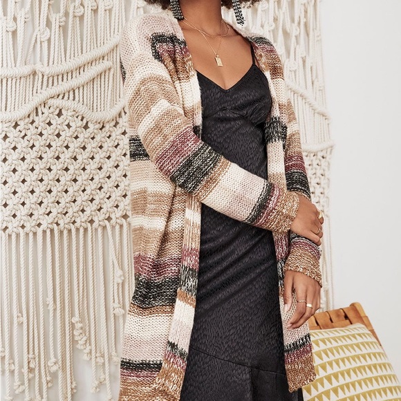 Saltwater luxe striped cardigan - Picture 1 of 4